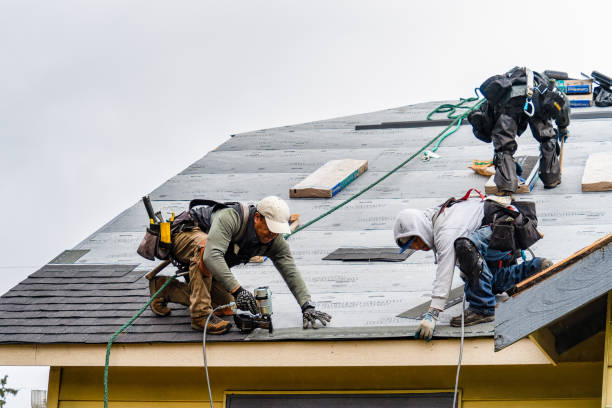 Professional Gutter Installation technician working in Callaway, MD